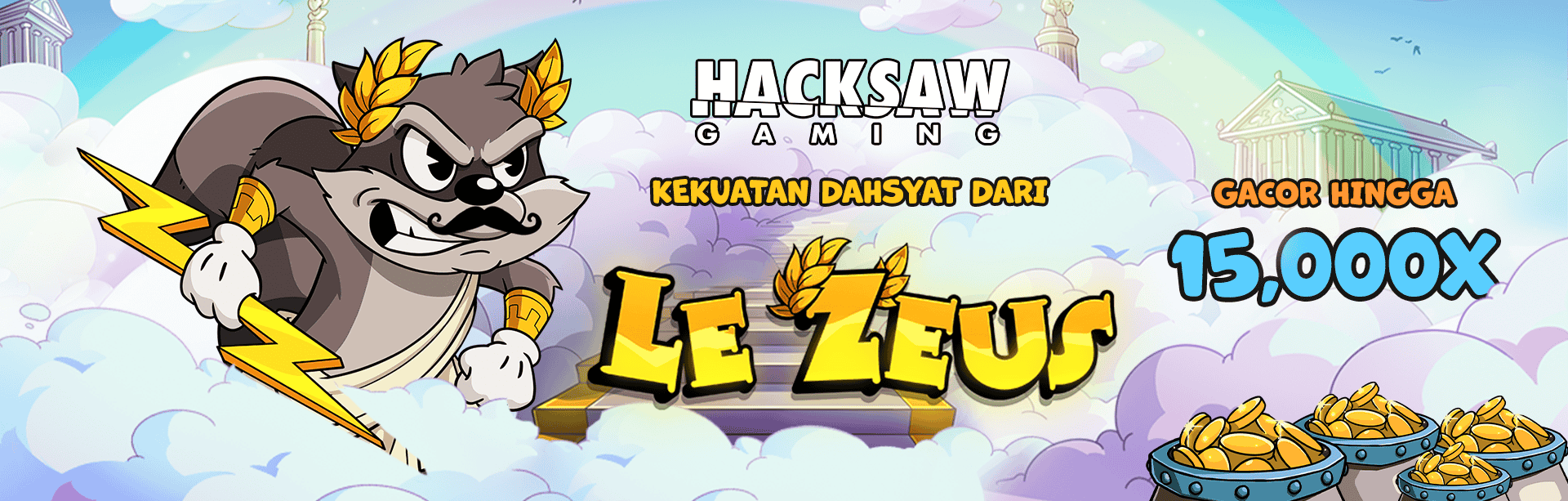 HACKSAW - LE ZEUS GAME PROMO BANNER